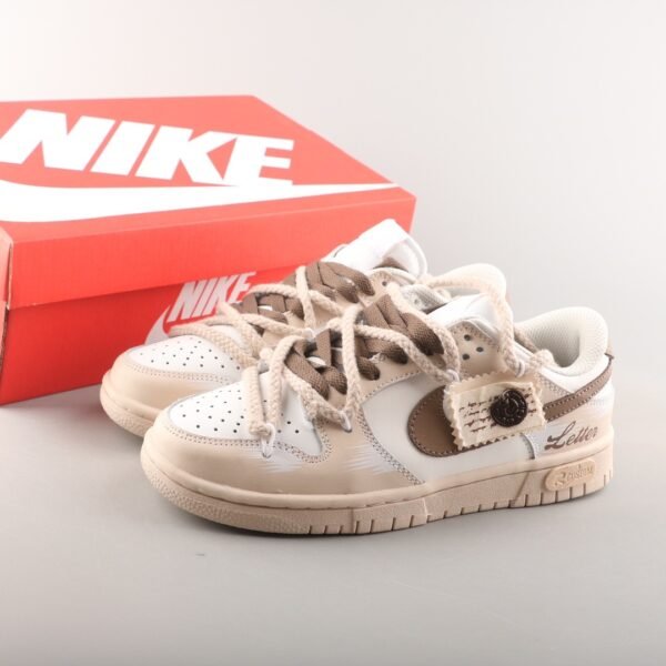 Nike Dunk Low Off-White ` Custom Letter` - Imagen 3